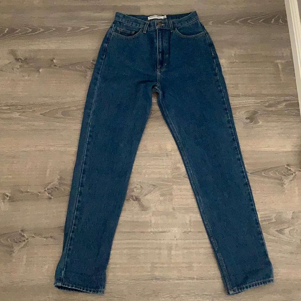 High waisted American Apparel mom Jeans